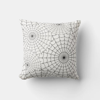 Spiderwebs Halloween Throw Pillow