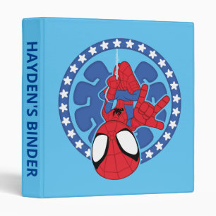 Spidey Americana Spider Icon 3 Ring Binder