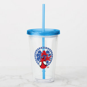 Spidey Americana Spider Icon Acrylic Tumbler