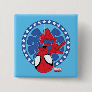 Spidey Americana Spider Icon Button