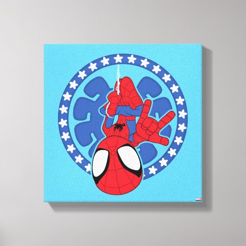 Spidey Americana Spider Icon Canvas Print