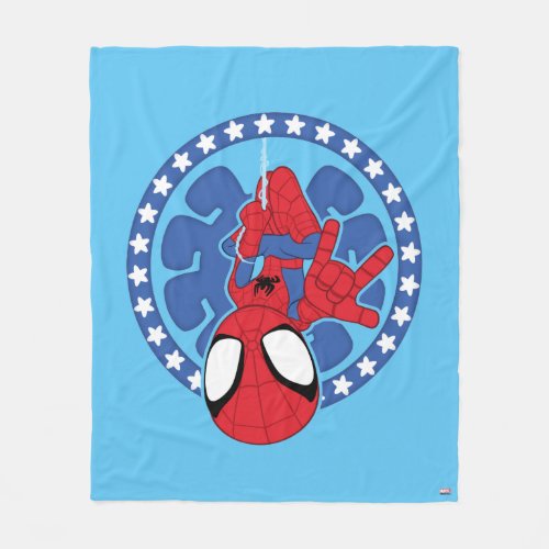 Spidey Americana Spider Icon Fleece Blanket