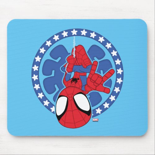 Spidey Americana Spider Icon Mouse Pad