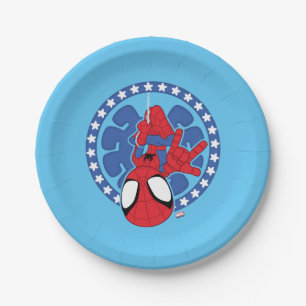 Spidey Americana Spider Icon Paper Plates