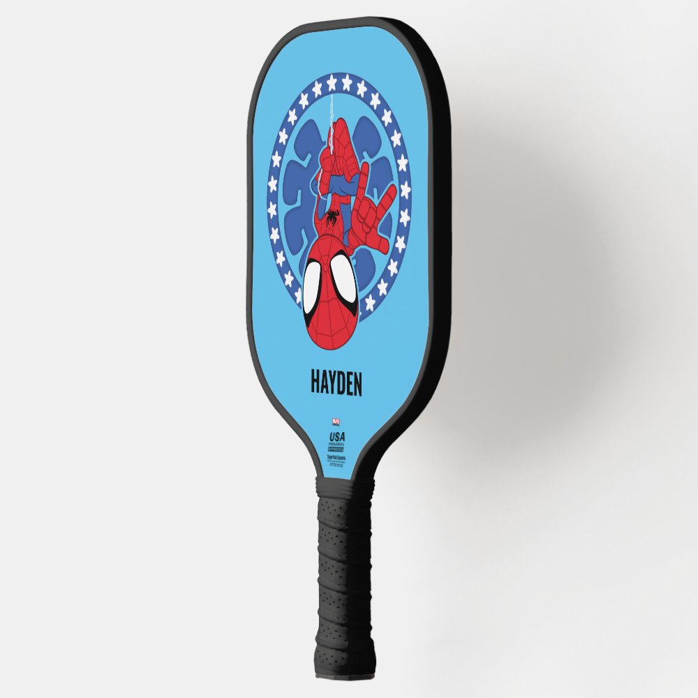 Disover Personalized Spidey Americana Spider Icon Pickleball Paddle
