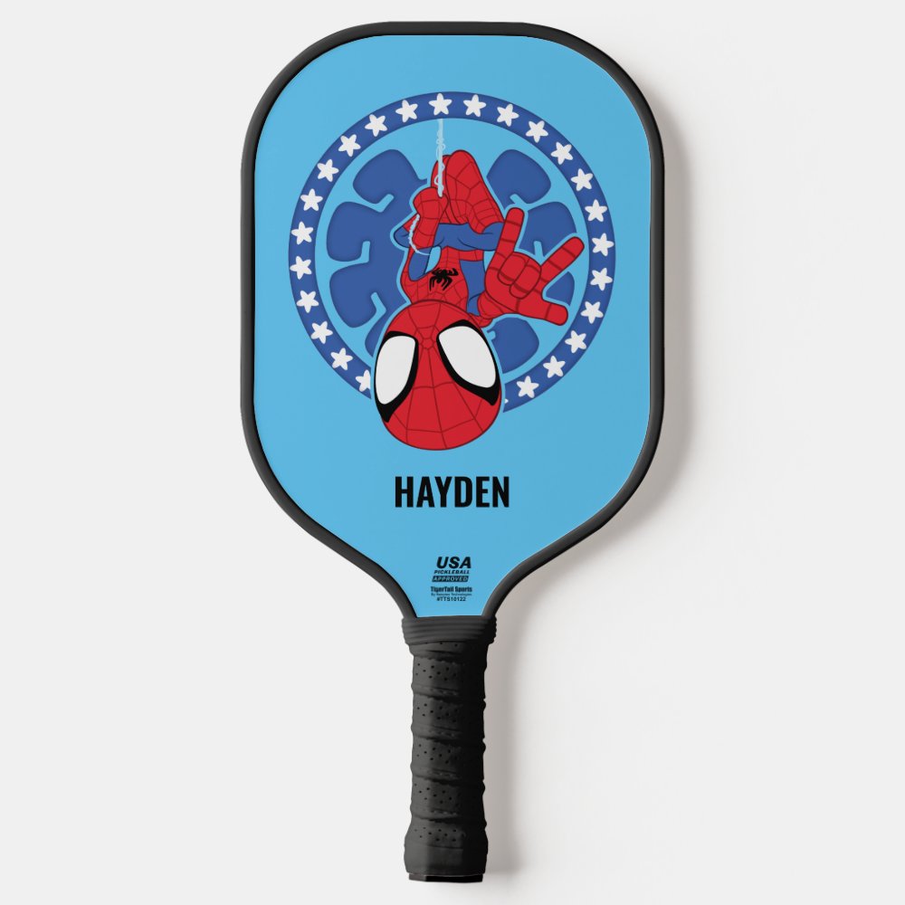 Disover Personalized Spidey Americana Spider Icon Pickleball Paddle