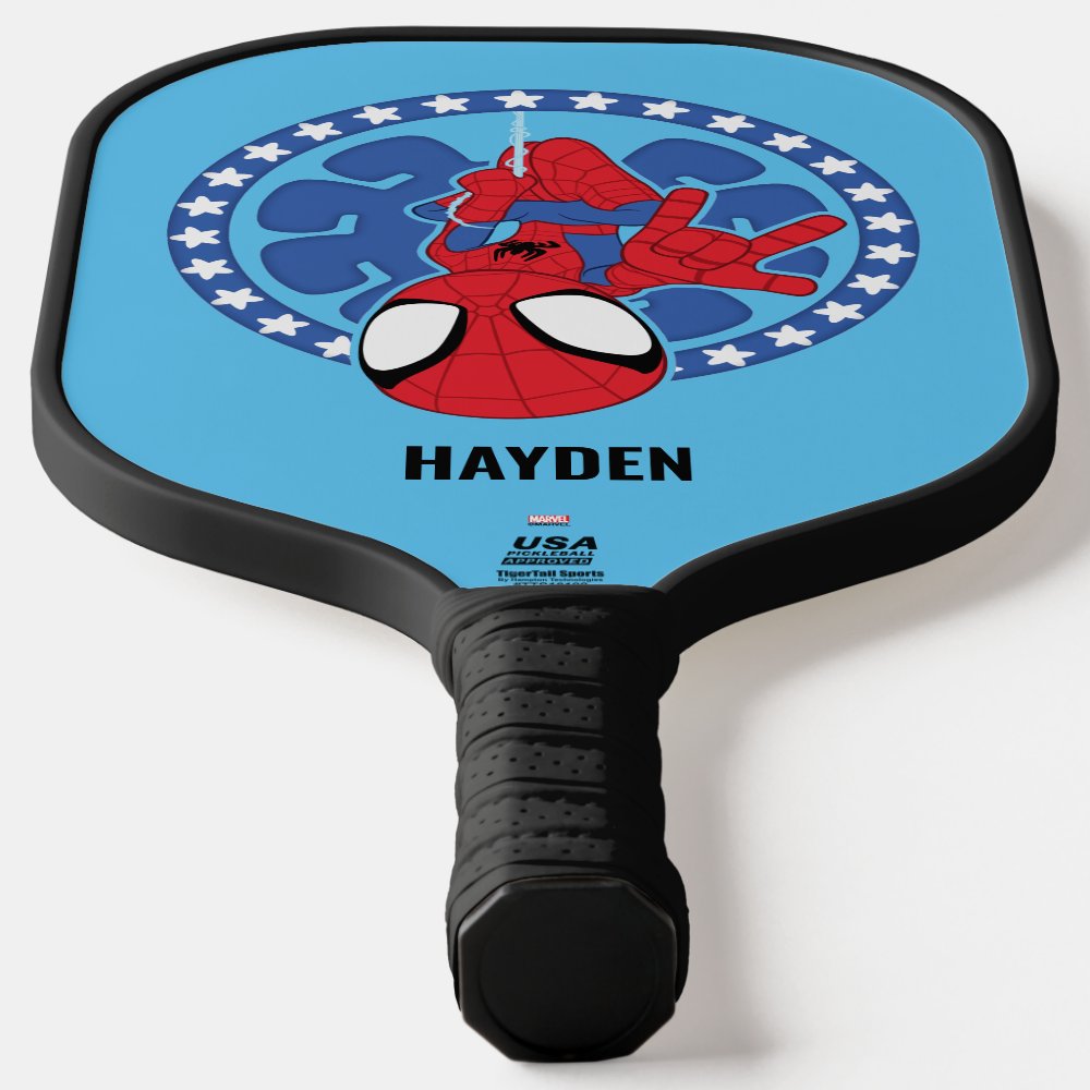Disover Personalized Spidey Americana Spider Icon Pickleball Paddle