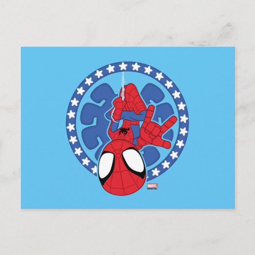 Spidey Americana Spider Icon Postcard