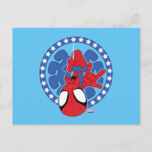 Spidey Americana Spider Icon Postcard (Front)