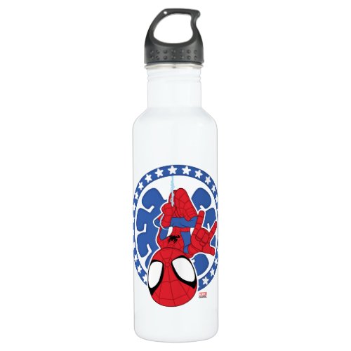 Spidey Americana Spider Icon Stainless Steel Water Bottle