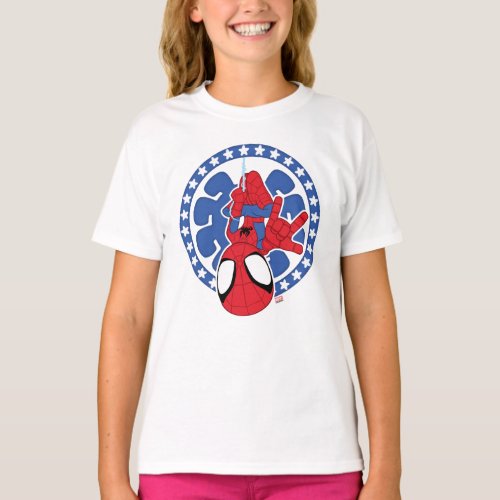 Spidey Americana Spider Icon T_Shirt