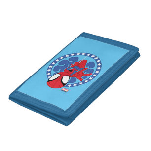 Spidey Americana Spider Icon Tri-fold Wallet