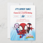 Spidey and His Amazing Friends Birthday Invitation<br><div class="desc">Invite all your friends to your child's Spider-Man themed Birthday with these cute Spidey and His Amazing Friends invitations. Personalize by adding all y our party details!</div>
