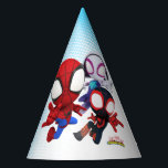 Spidey and His Amazing Friends Birthday  Party Hat<br><div class="desc">Celebrate your child's Birthday with these awesome Spidey Birthday party hats.</div>