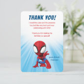 Spidey and His Amazing Friends Birthday Thank You Invitation (Standing Front)