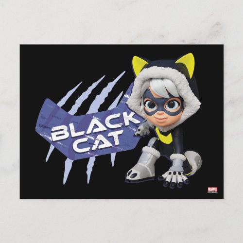 Spidey and his Amazing Friends Black Cat Postcard