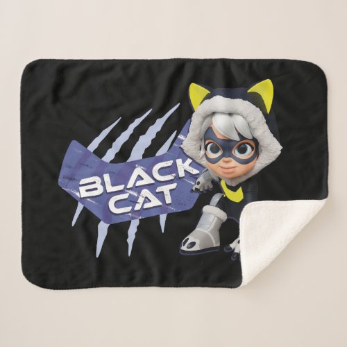 Spidey and his Amazing Friends Black Cat Sherpa Blanket