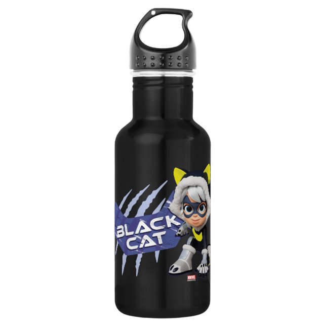 Spidey and his Amazing Friends Black Cat Stainless Steel Water Bottle (Front)