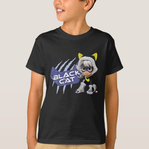 Spidey and his Amazing Friends Black Cat T_Shirt