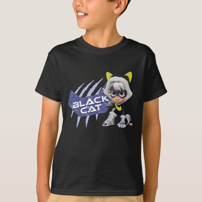 Spidey and his Amazing Friends Black Cat T-Shirt (Front)