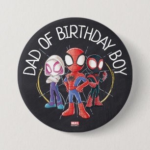 Spidey and His Amazing Friends Chalkboard Birthday Button