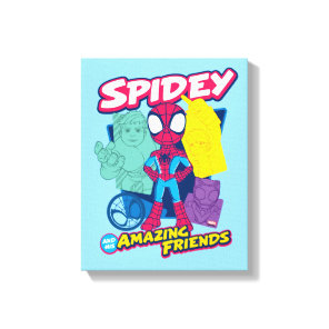 Spidey and his Amazing Friends Color Collage Canvas Print