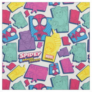 Spidey and his Amazing Friends Color Collage Fabric