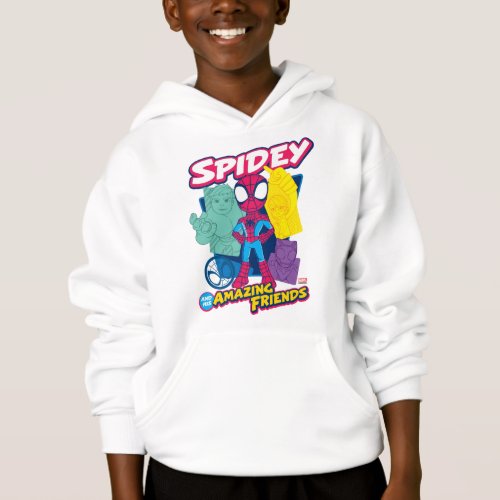 Spidey and his Amazing Friends Color Collage Hoodie