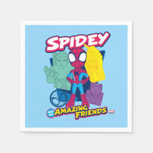 Spidey and his Amazing Friends Color Collage Napkins