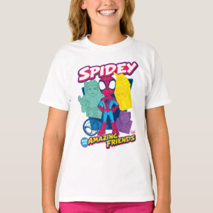 Spidey and his Amazing Friends Color Collage T-Shirt