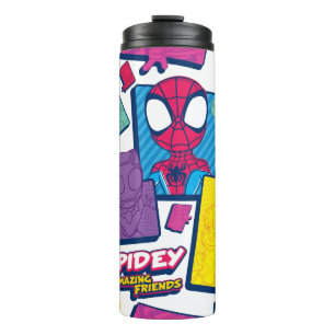 Spidey and his Amazing Friends Color Collage Thermal Tumbler