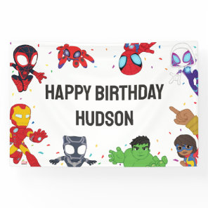Spidey and His Amazing Friends Confetti Birthday Banner