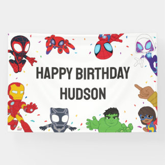 Spidey and His Amazing Friends Confetti Birthday Banner