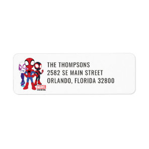 Spidey and His Amazing Friends Confetti Birthday Label