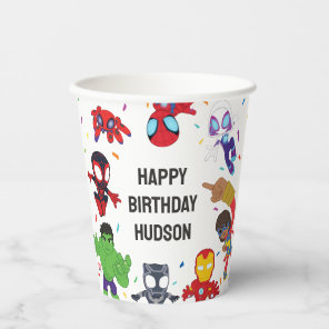 Spidey and His Amazing Friends Confetti Birthday Paper Cups