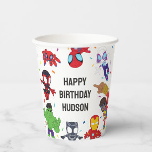 Spidey and His Amazing Friends Confetti Birthday Paper Cups