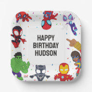 Spidey and His Amazing Friends Confetti Birthday Paper Plates