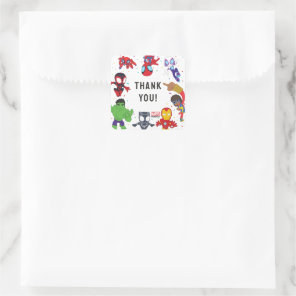 Spidey and His Amazing Friends Confetti Birthday Square Sticker