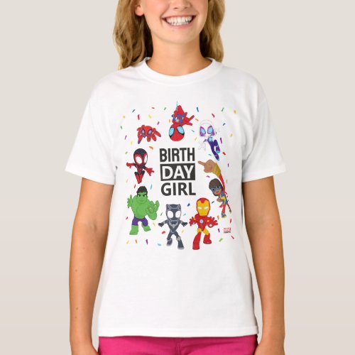 Spidey and His Amazing Friends Confetti Birthday T-Shirt