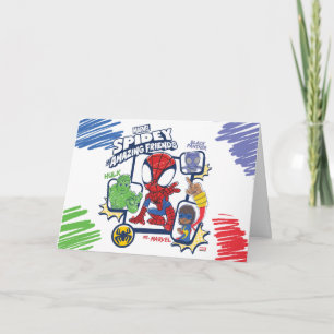 Spidey and his Amazing Friends Crayon Graphic Card