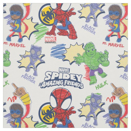 Marvel's Spidey and His Amazing Friends Spidey Fabric –