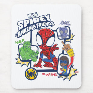 Spidey and his Amazing Friends Crayon Graphic Mouse Pad