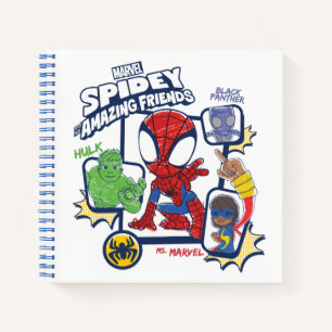 Spidey and his Amazing Friends Crayon Graphic Notebook