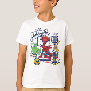Spidey and his Amazing Friends Crayon Graphic T-Shirt