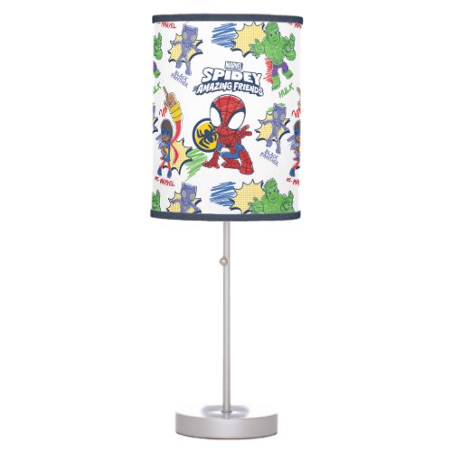 Spidey and his Amazing Friends Crayon Graphic Table Lamp
