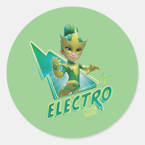 Spidey and his Amazing Friends Electro Classic Round Sticker