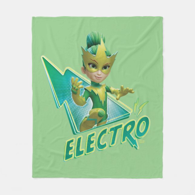 Spidey and his Amazing Friends Electro Fleece Blan (Front)