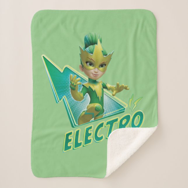 Spidey and his Amazing Friends Electro Sherpa Blanket (Front)