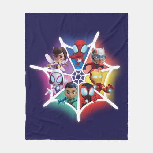 Spidey and his Amazing Friends Glowing Web Graphic Fleece Blanket
