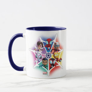 Spidey and his Amazing Friends Glowing Web Graphic Mug